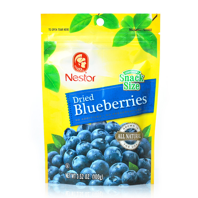 Nestor Dried Blueberries Snack Size 100g